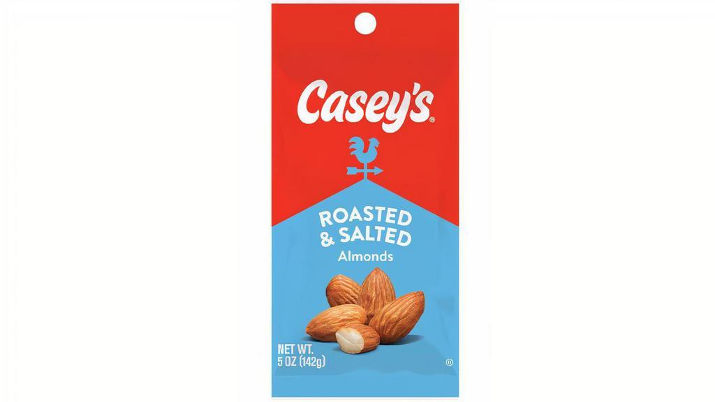 Casey'S Roasted & Salted Almonds 5Oz · Get your snack on with Casey's Roasted & Salted Almonds. Pair with a sweet treat and you can't go wrong!