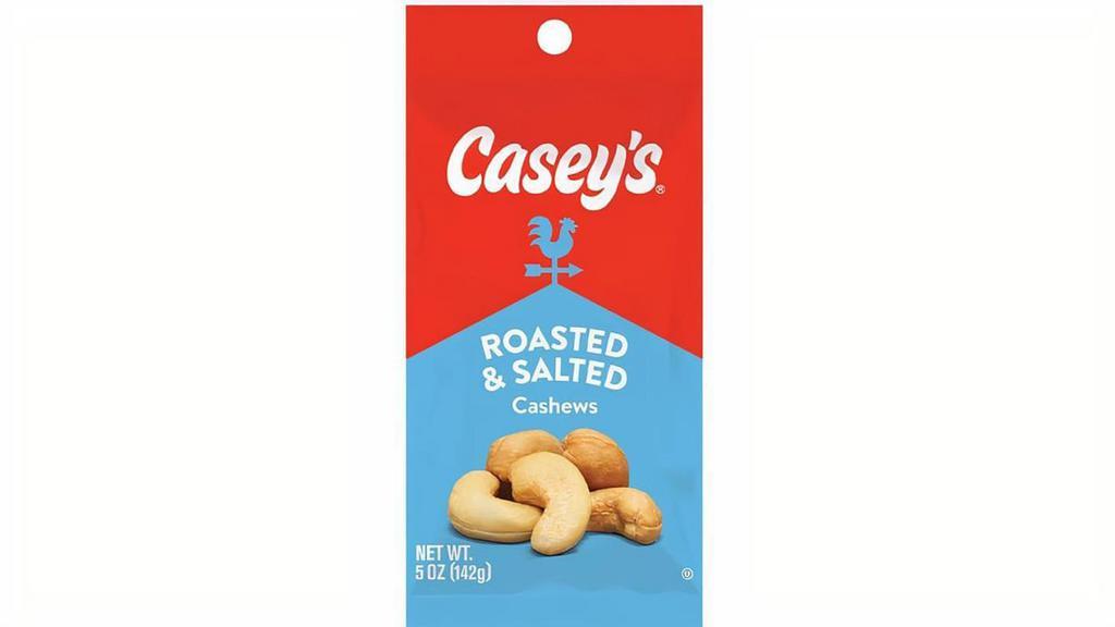 Casey'S Roasted & Salted Cashews 5Oz · Get your snack on with Casey's Roasted & Salted Cashews. Pair with a sweet treat and you can't go wrong!