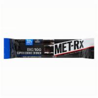 Met-Rx Super Cookie Crunch Big 100 · The Big 100 is Power Anytime! A meal replacement bar with our exclusive METAMYOSYN® protein ...