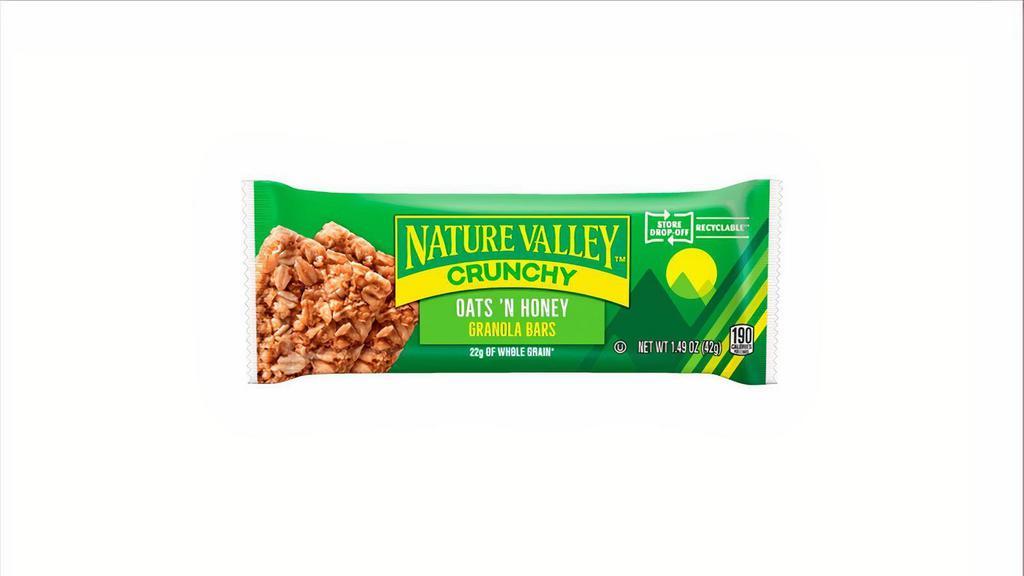Nature Valley Crunchy Oats 'N Honey Granola Bar · For when it’s crunch time, this crunchy bar combines delicious, real honey with 16g of whole grain oats.
