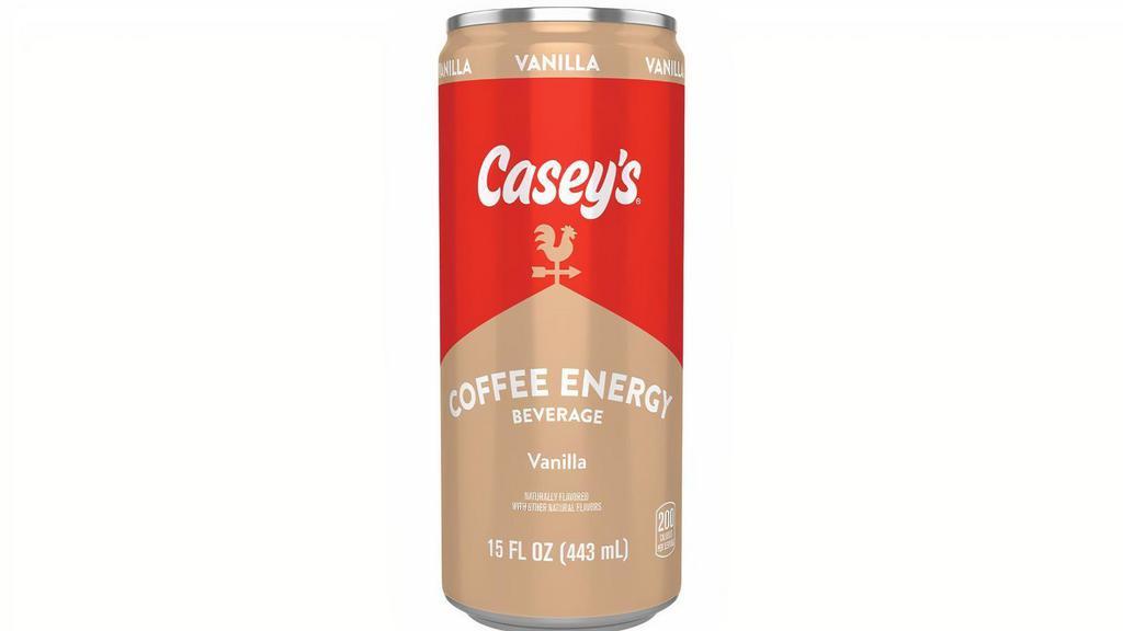 Casey'S Vanilla Coffee Energy 15Oz · Let Casey's Vanilla Coffee Energy help jumpstart your busy day!