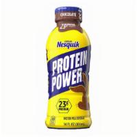 Nesquik Protein Chocolate 14Oz · Nesquik Protein Power is packed with 23 grams of protein per bottle to refuel you and help y...