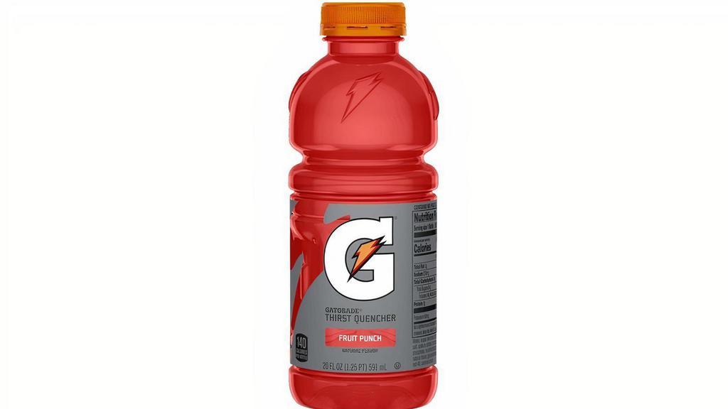 Gatorade Fruit Punch 20Oz Wide Mouth · With a legacy over 50 years in the making, it's the most scientifically researched and game-tested way to replace electrolytes lost in sweat. Gatorade Thirst Quencher is specifically made to help keep you hydrated, which is why it's trusted by some of the world's best athletes.