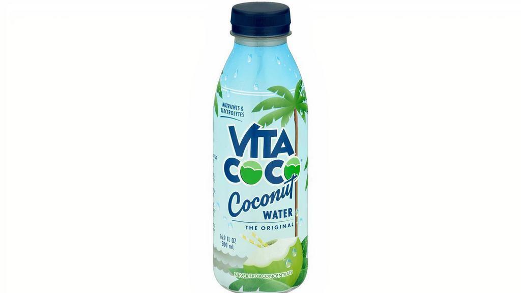 Vita Coco Pure Coconut Water 16.9Oz · We blended our coconut water with fresh pressed coconut for all the benefits of coconut water drinks, like electrolytes, but tastes like how you wished coconut water would taste.