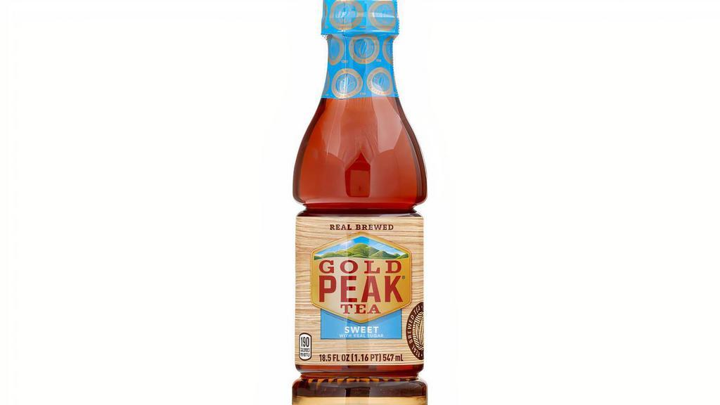 Gold Peak Sweet Tea 18.5Oz · Inspired by the comfort of home, to create delicious, naturally flavored iced teas and coffees. Explore Gold Peak® flavors and enjoy home-brewed taste today!