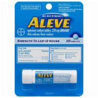 Aleve 10Ct · The power of Aleve is available as a tablet. Two Aleve have the strength to get you through ...