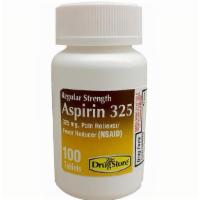 Asprin Regular Strength 100Ct · Temporarily relieves minor aches and pains. Ask your doctor about other uses for Aspirin.