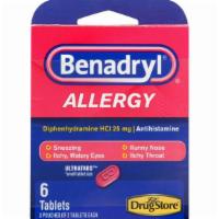 Benadryl 6Ct · Get effective relief from your allergies with BENADRYL® Allergy ULTRATAB® Tablets – antihist...