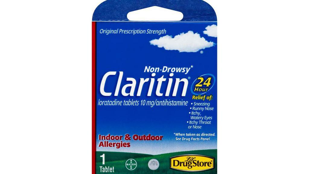 Claritin Allergy Relief 1Ct · One non-drowsy tablet effectively relieves allergy symptoms all day, any day.