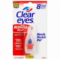 Clear Eyes Redness Relief Drops · Get relief from irritation, burning, redness and mild dry eyes cause by traveling.