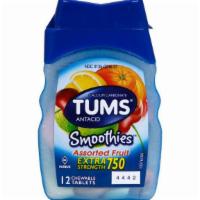 Tums Assorted Fruit 12Ct  · When you have heartburn, TUMS Smoothies Extra Strength Assorted Fruit chewable antacids have...