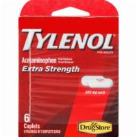 Tylenol Extra Stength Caplets 6Ct · Get back to the things you love with powerful relief of tension headaches, back pain and more.