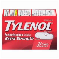 Tylenol Extra Strength Caplets 24Ct · Tylenol Extra Strength temporarily reduce fevers and relieves minor pain, due to headache, b...
