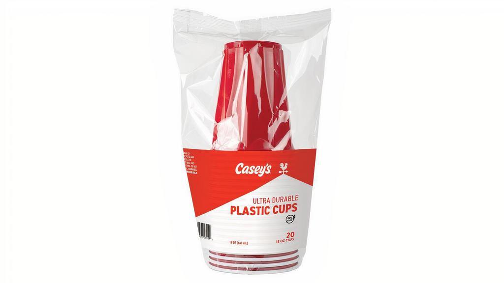 Casey'S 18Oz Party Cups, 20Ct · Keep the drinks flowing and dirty less dishes with Casey's party cups! Comes in a pack of 20 - plenty for your next party or get together.