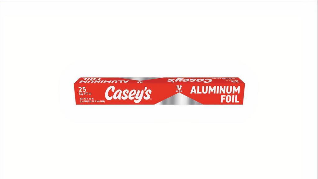 Casey'S Aluminum Foil 25Ft · Casey's aluminum foil offers a great accessory for cooking or food storage. Comes in a 25 foot roll.
