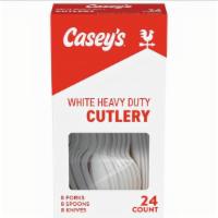 Casey'S Assorted Cutlery 24Ct · Casey's assorted cutlery provides a convenient accessory for your next family gathering or p...