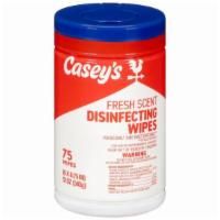 Casey'S Fresh Scent Disinfecting Wipes, 75Ct · Keep your spaces clean with Casey's disinfecting wipes. Kills viruses and bacteria to mainta...
