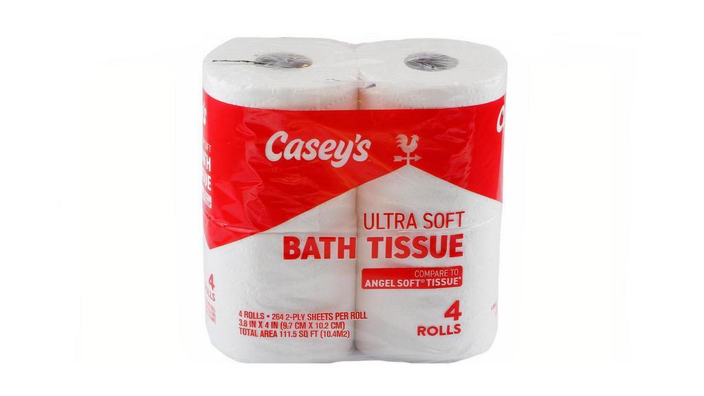 Casey'S Premium Ultra Soft Bath Tissue 4Ct · The Casey's Ultra Soft bathroom tissue comes in a value pack of 4 rolls with 264 two-ply sheets per roll. Save money and keep your household necessities stocked with help from Casey's!