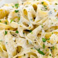 Fettucine Build Your Own Pasta · With choice of marinara, garlic & olive oil, mushroom sauce or meat sauce.