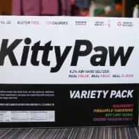 Kitty Paw Variety Pack · Cherry passionfruit, lime guava, pineapple tangerine, raspberry. (12 pack)