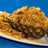 Pineapple Fried Rice · Chicken, beef, pork and shrimp with pineapples, raisin, onions, bean sprouts, eggs and curry...