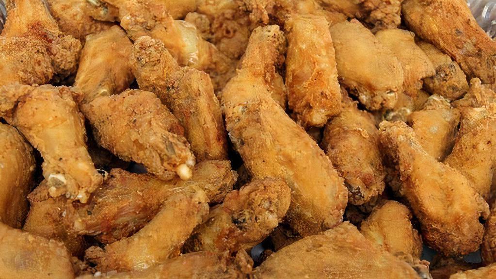 Party Wings Only (50 Pieces) · Party bone-in wings breaded with our famous recipe.