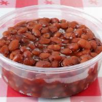 Side Of Baked Beans · Meal sized portion of our sweet baked bean with a smokey aftertaste. Vegan, gluten and dairy...