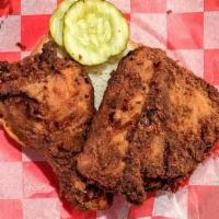 1/4 Dark Meal · Two pieces of dark meat fried chicken with your choice of any two sides!