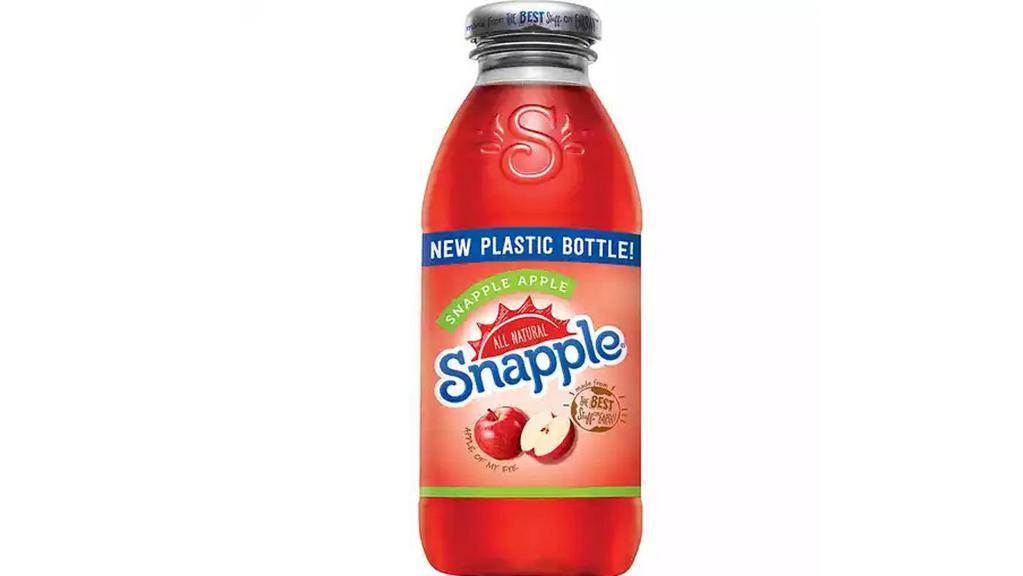 Snapple Snapple Apple · You can't spell Snapple without Apple. The crispy, juicy and sweet apple flavor begged to be bottled up, so we obliged. · Made From The Best Stuff On Earth 
20 oz.