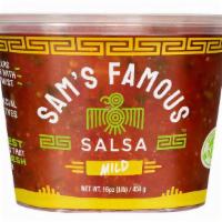 Sam'S Famous Salsa - Mild Salsa - 16 Oz Container · A traditional Mexican Salsa with over 100 years of tradition and a modern twist!