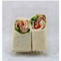 Turkey Club Wrap · Turkey, ham, and cheese in a tortilla wrap