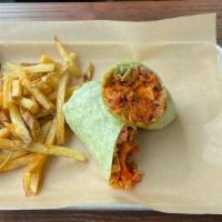 Chicken Buffalo Wrap · Breaded or grilled chicken with lettuce, tomato, ranch, homemade buffalo sauce and cheddar c...
