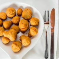 Breaded Mushrooms · With your choice of dipping sauce.