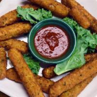 Breaded Zucchini · (294 Cal.)
red sauce, garlic, or ranch