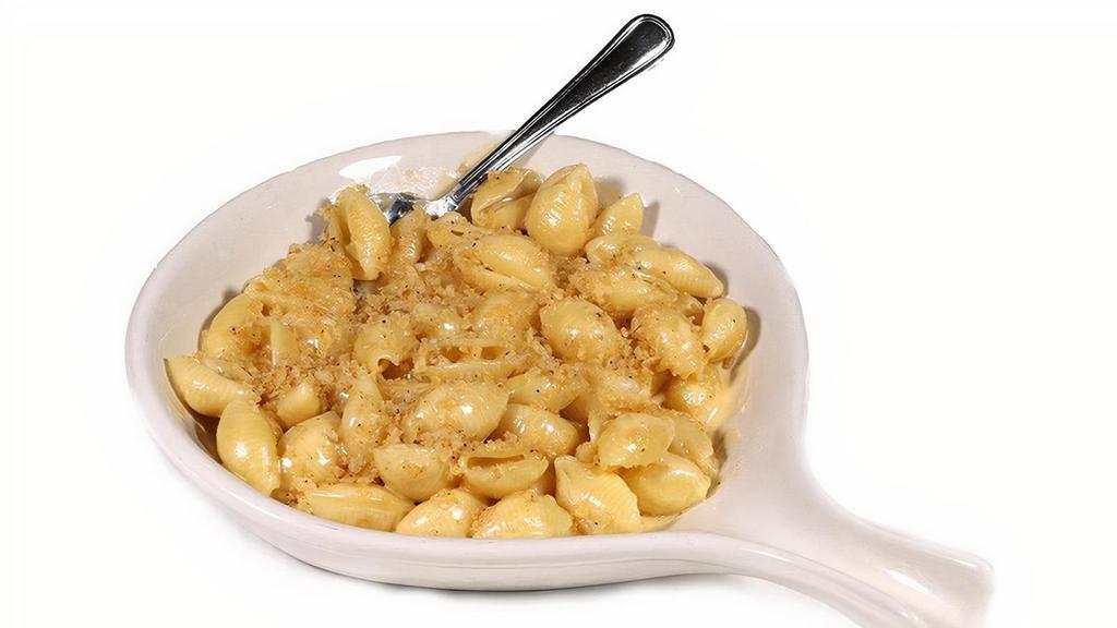 Killer Mac & Cheese · shell noodles smothered in warm cheese sauce & topped with kettle chip crumbles..