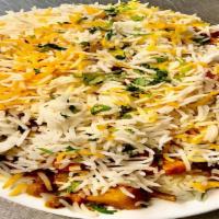 Vegetable Biryani (Any Soda In Just $1) · Aromatic basmati rice cooked with a mildly spiced medley of fresh vegetables.