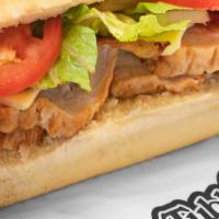 Large Turkey Club · Add bacon to our turkey medallions and cheese.