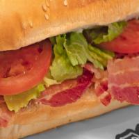 Large B.L.T. · Bacon, lettuce, tomatoes, mayo.