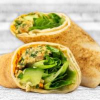 Vegan Falafel & Hommus Wrap · Vegan.
