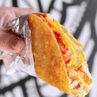 Plain Jane · Kewl Ranch shell with roasted chicken, fajitas, lettuce, tomatoes, smoked cheddar + salsa ve...