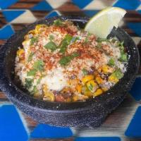 Side Mexican Street Corn · Limited Time Mexican Street Corn is a fire roasted corn off the cob, with sauteed diced jala...