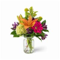 Perfect Picks · Perfect pops of color! This bouquet has a hot pink Gerbera Daisy, bright orange Asiatic Lily...