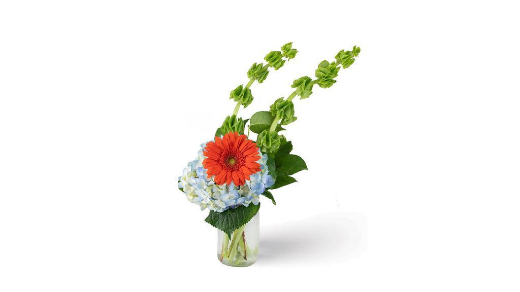 Orange Joy · Yippee for orange! A Gerbera Daisy is the star of this arrangement.