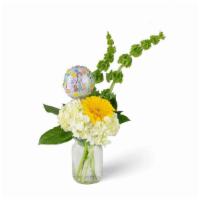 Special Delivery  · Welcome, little one! This adorable bouquet features a bright yellow Gerbera Daisy and mini m...