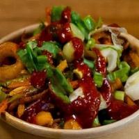 Chick Pea Tikka Bowl - Gf,V · Chick Peas with red onions, bahn mi mix and stir fried in our Signature Tikka Masala Sauce. ...