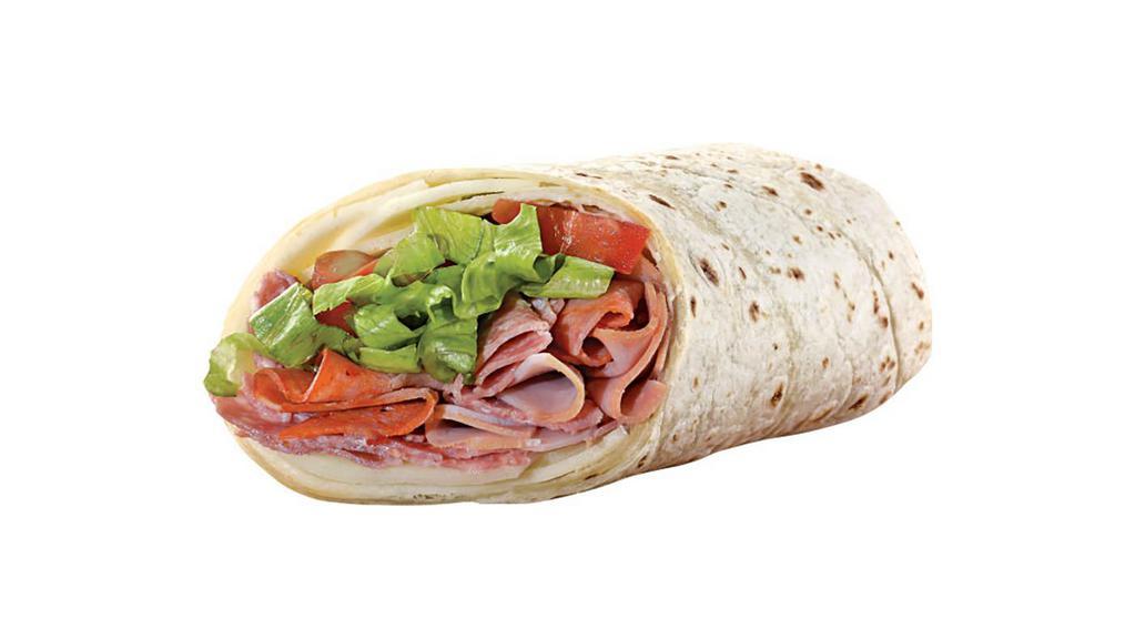 Italian Wrap · Salami, capicola, and ham on a flour tortilla.