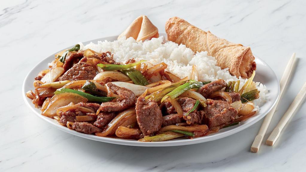 1 Entree Dinner  · 1 entrée, rice or noodles, appetizer and fortune cookie 765-1415 cal