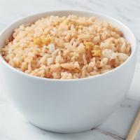 Plain Fried Rice · Steamed rice that is tossed in the wok with scrambled eggs and more. 900 cal./1810 cal.
