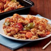 ★General'S Chicken  · Crispy chicken and mixed peppers tossed  in our secret sweet and spicy sauce. 920 cal./1840 ...