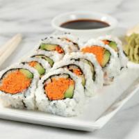 Vegetable Roll  · Sushi rice, nori, roasted sesame seeds, avocado, cucumber, carrot, soy sauce, ginger, and wa...